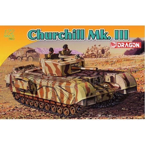 Dragon 1/72 British Churchill Mk.III Plastic Model Kit