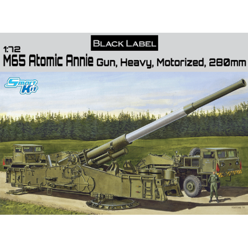 Dragon 1/72 M65 Atomic Annie Gun Heavy Motorized 280mm Plastic Model Kit