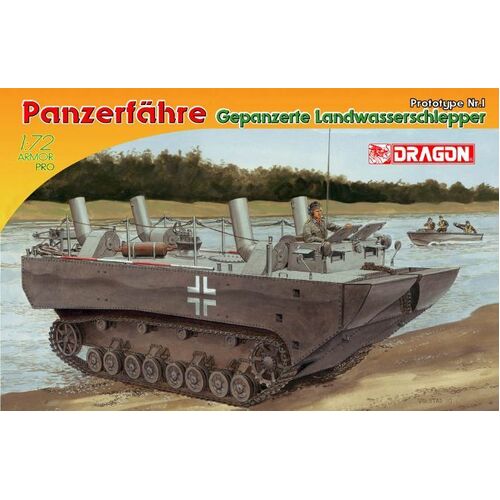 Dragon 1/72 PANZERFÄHRE GEPANZERTE LANDWASSERSCHLEPPER PROTOTYPE Nr.I [7489]