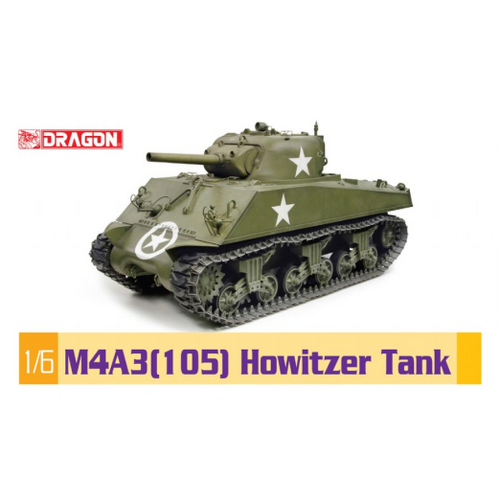 Dragon 1/6 M4A3(105) Howitzer Tank Plastic Model Kit [75046]