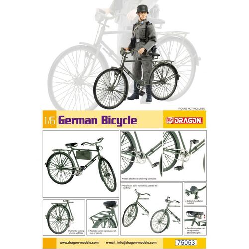 Dragon 1/6 German Bicycle Plastic Model Kit [75053]