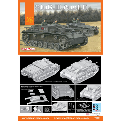 Dragon 1/72 StuG.III Ausf.E [7562]