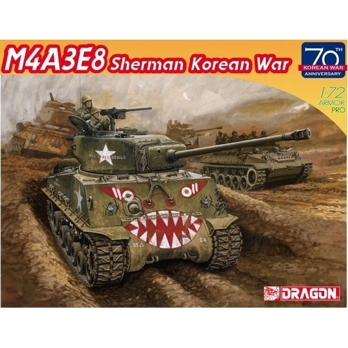 Dragon 1/72 M4A3E8 "Easy Eight" Korean War (70th Anniversary) Plastic Model Kit [7570]