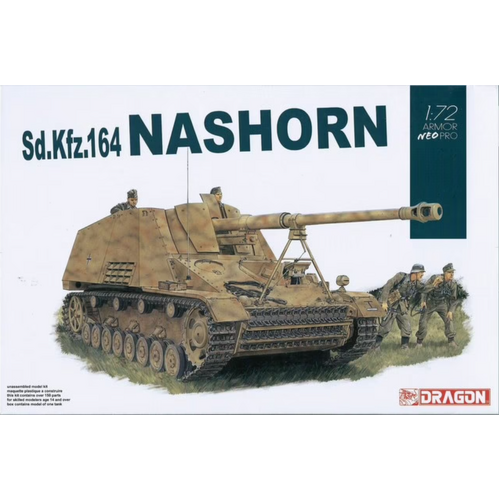 Dragon 1/72 Sd.Kfz.164 Nashorn w/NEO Track Plastic Model Kit [7626]