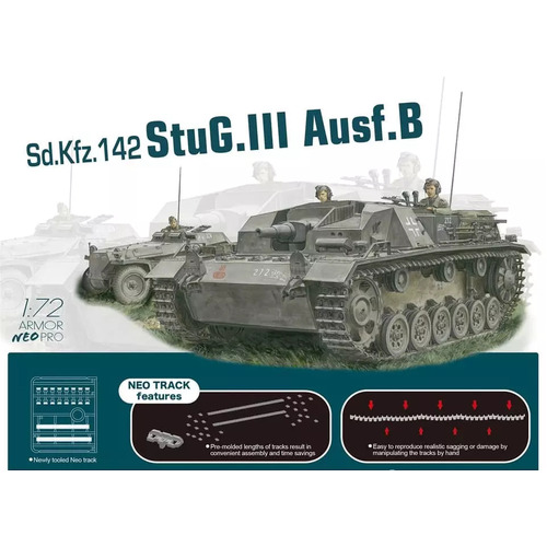 Dragon 1/72 StuG.III Ausf.B w/Neo Track Plastic Model Kit [7636]