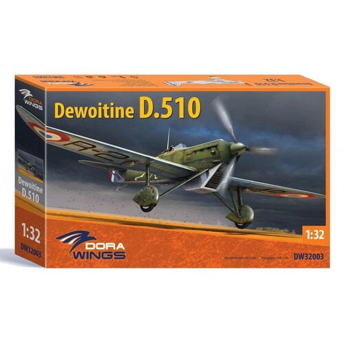 Dora Wings 1/32 Dewoitine D.510 Plastic Model Kit [32003]