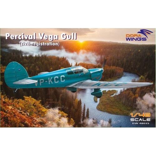 Dora Wings 1/48 Percival Vega Gull (civil registration) Plastic Model Kit [48015]