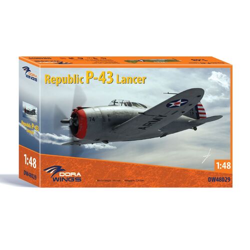 Dora Wings 1/48 Republic P-43 Lancer Plastic Model Kit [48029]