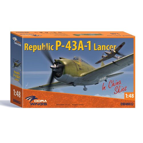 Dora Wings 1/48 Republic P-43A Lancer, China AF Plastic Model Kit [48032]