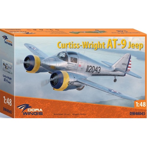 Dora Wings 1/48 Curtiss-Wright AT-9 Jeep Plastic Model Kit [48043]