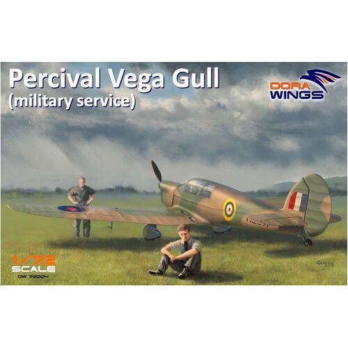 Dora Wings 1/72 Percival Vega Gull (military service) Plastic Model Kit [72004]