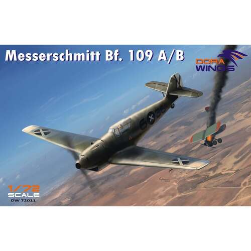 Dora Wings 1/72 Messershmitt Bf.109 A/B Legion Condor Plastic Model Kit [72011]