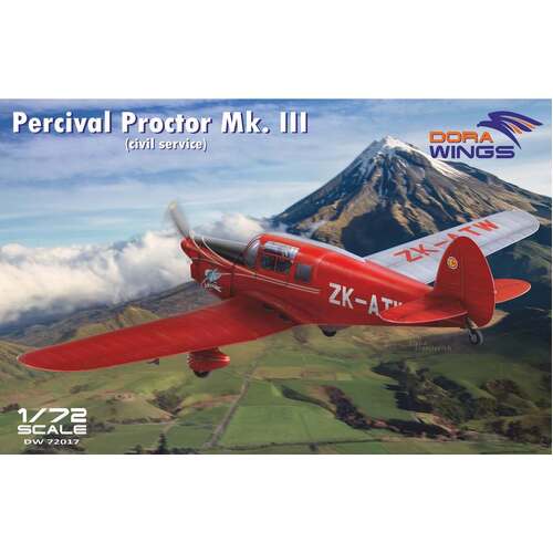 Dora Wings 1/72 Percival Proctor Mk.III (civil registration) Plastic Model Kit [72017]