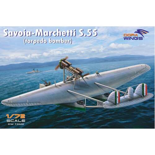 Dora Wings 1/72 Savoia-Marchetti S.55 (torpedo bomber) Plastic Model Kit [72020]