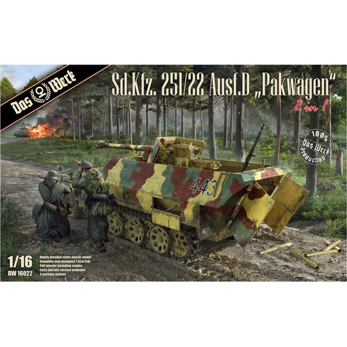 Das Werk 1/16 Sd.Kfz.251/22 Ausf.d "Pakwagen" Plastic Model Kit