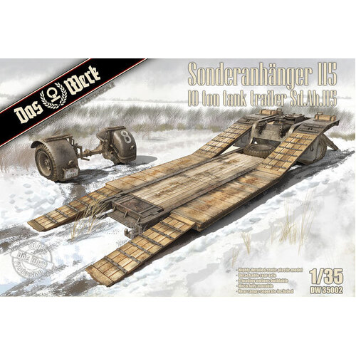 Das Werk 1/35 Sonderanhänger 115 - 10t Tank Trailer Sd.Ah.115 Plastic Model Kit [DW35002]