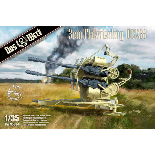 Das Werk 1/35 3cm Flakvierling 103/38 Plastic Model Kit [DW35004]