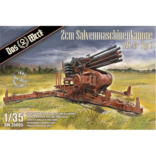 Das Werk 1/35 2cm Salvenmaschinenkanone SMK 18 Typ-2 Plastic Model Kit [DW35005]