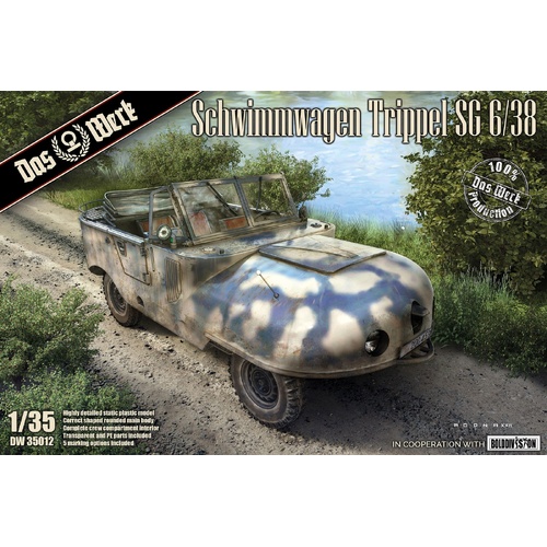 Das Werk 1/35 Schwimmwagen Trippel SG 6/38 Plastic Model Kit