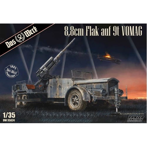 Das Werk 1/35 8,8 cm Flak on a 9t VOMAG Plastic Model Kit [DW35024]