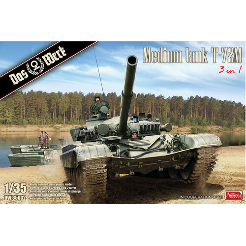 Das Werk 1/35 Medium Tank T72M Plastic Model Kit [DW35032] [DW35032]