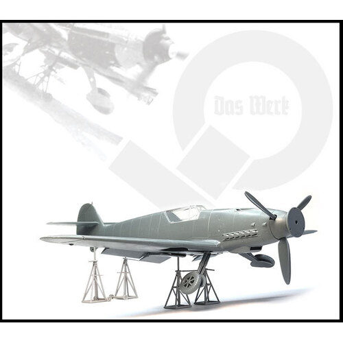 Das Werk 1/48 Luftwaffe Jack Stand Set - Einheitsspindelböcke Plastic Model Kit [DW48001]