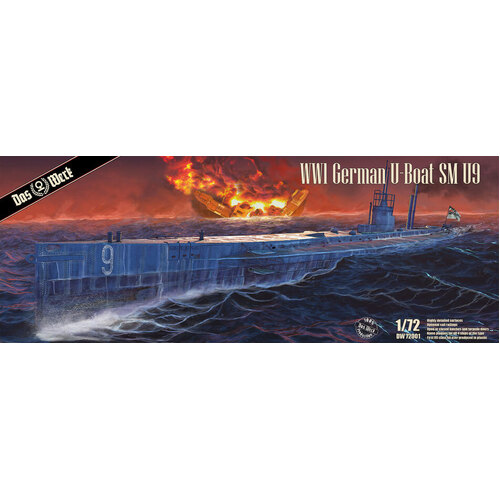 Das Werk 1/72 German U-Boat SM U-9 Plastic Model Kit [DW72001]