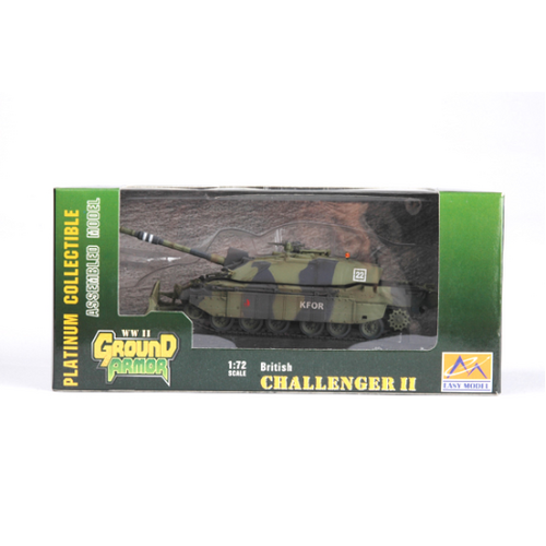 Easy Model 1/72 British Challenger II- In Action Kosovo 1999 Assembled Model [35011]