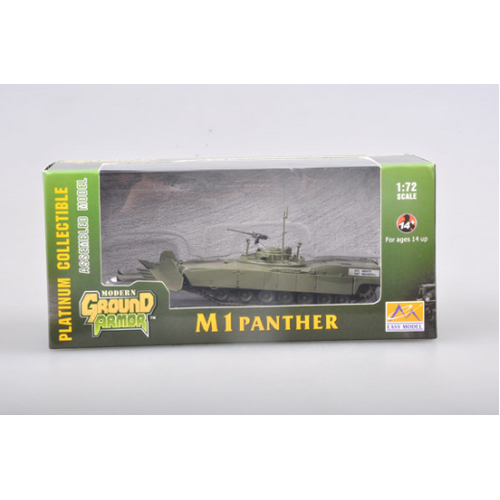 Easy Model 1/72 M1 Panther W/Mine Plow Assembled Model [35049]