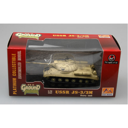 Easy Model 1/72 USSR JS-3/3M Heavy Tank - The Egyptian 4th Tank Div 1967 Assembled Model [36246]