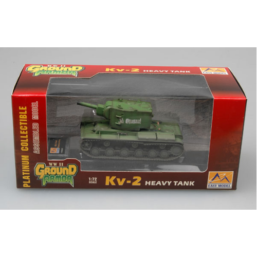 Easy Model 1/72 KV-2 - Russian Army (Green) Assembled Model [36282]