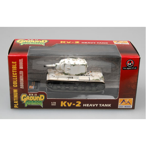 Easy Model 1/72 KV-2 - Russian Army (White) Assembled Model [36283]