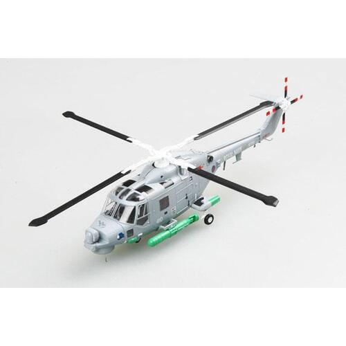 Easy Model 1/72 Helicopter - Super Lynx, Royal Navy, No 410 "Blue Rhino" Assembled Model [36930]