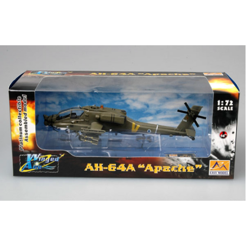 Easy Model 1/72 Helicopter - AH-64A Apache Israel Air Force No. 941  Assembled Model [37027]