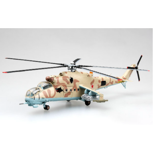 Easy Model 1/72 Helicopter - Mi-24 Hind Russian Air Force "White 03" Assembled Model [37035]