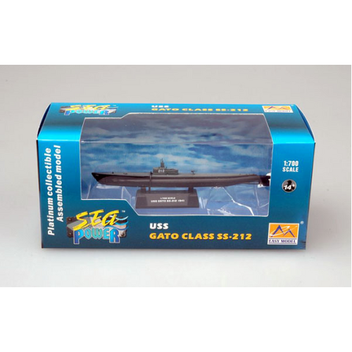 Easy Model 1/700 Submarine - USS SS-212 GATO 1941   Assembled Model [37308]