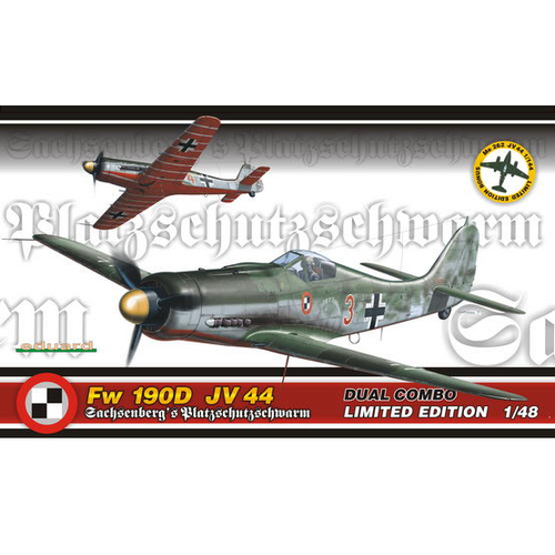 Eduard 1/48 Fw 190D JV 44 - DUAL COMBO Plastic Model Kit