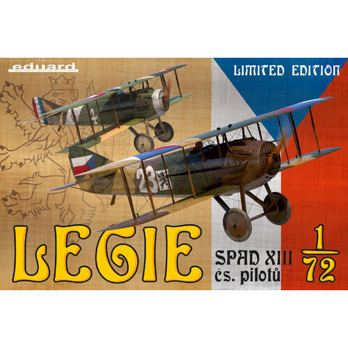 Eduard 1/72 Legie - SPAD XIII cs pilotu Plastic Model Kit