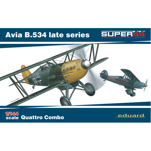 Eduard 1/144 Avia B.534 late series Quattro Combo Plastic Model Kit