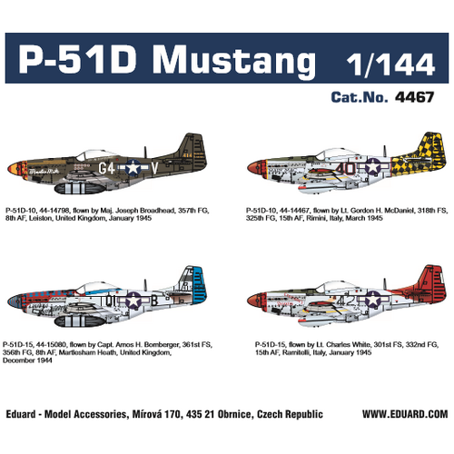 Eduard 1/144 P-51D Mustang Super44 Plastic Model Kit