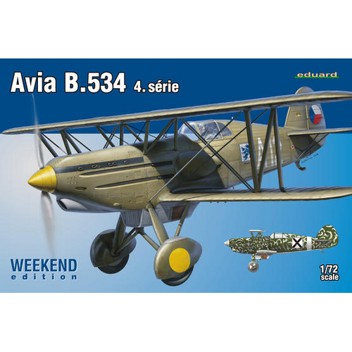 Eduard 1/72 Avia B.534 IV. série Plastic Model Kit