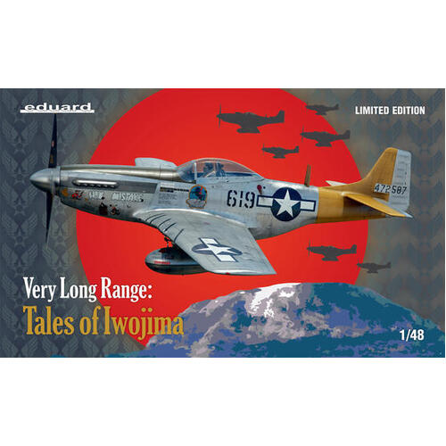 Eduard 1/48 US WWII fighter P-51D, VERY LONG RANGE: Tales of Iwojima Limited edition