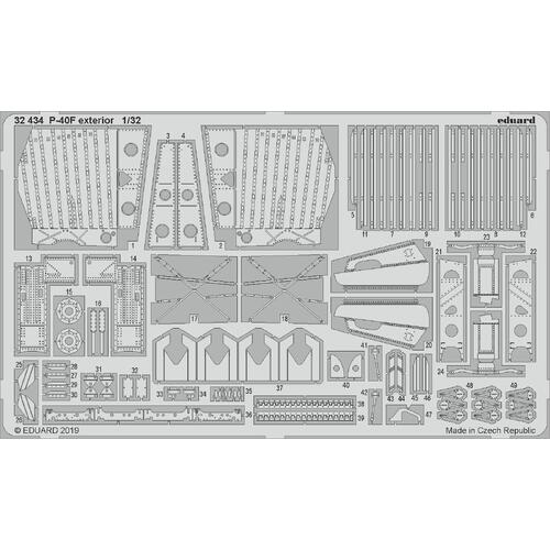 Eduard 1/32 P-40F exterior Photo Etched Set (Trumpeter)