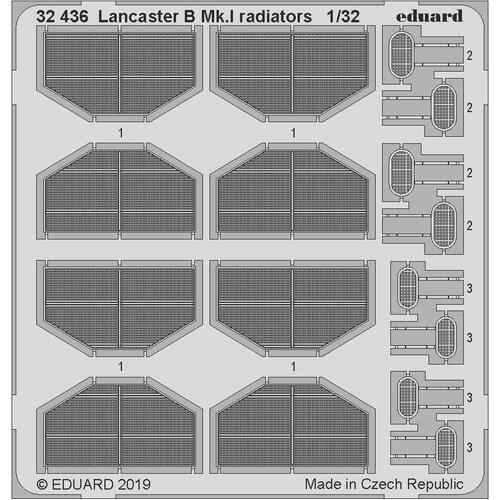 Eduard 1/32 Lancaster B Mk.I radiators Photo Etched Set (Hong Kong Models)