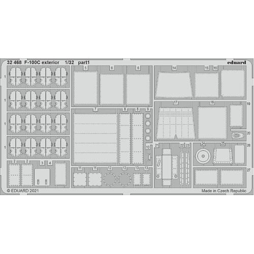 Eduard 1/32 F-100C exterior Photo etched set