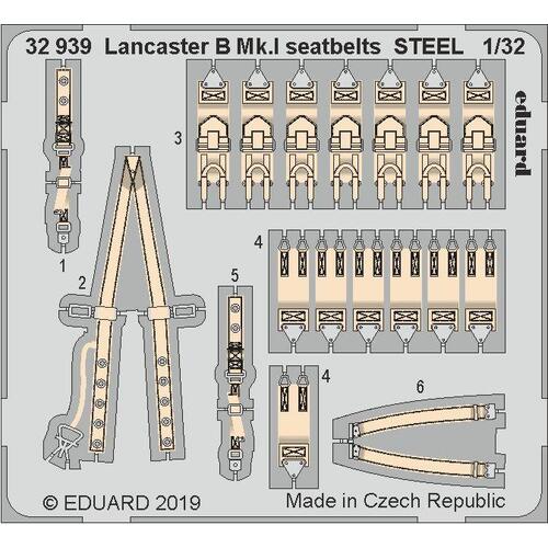 Eduard 1/32 Lancaster B Mk.I Seatbelts Steel Photo Etched Set [32939]