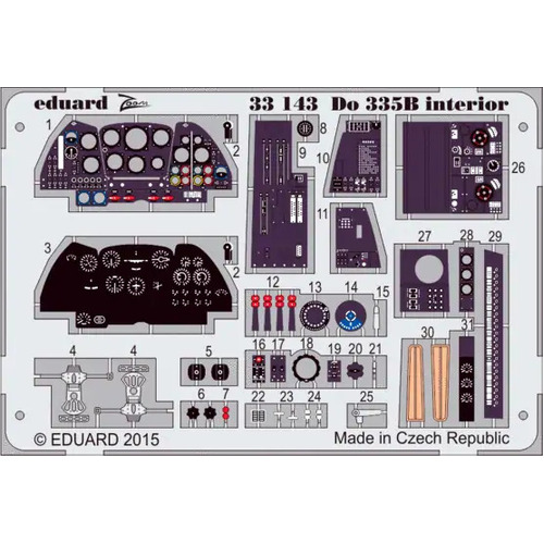 Eduard 1/32 Do 335B interior S.A. Zoom Set (Hong Kong Models)