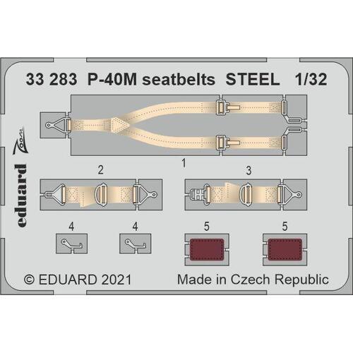 Eduard 1/32 P-40M seatbelts STEEL Photo etched parts