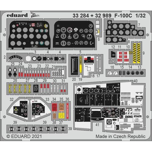 Eduard 1/32 F-100C Photo etched set