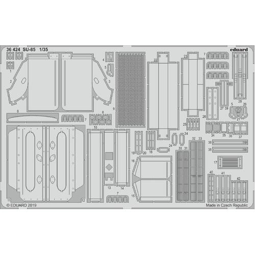 Eduard 1/35 SU-85 Photo-etch set (Zvezda)